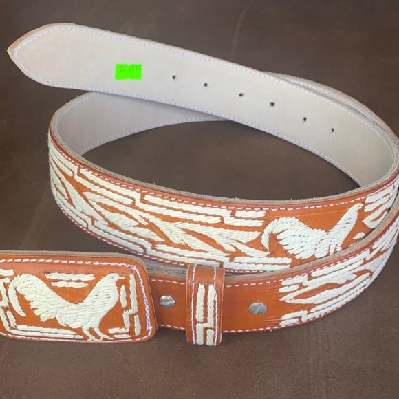 Embroidery Leather Belt
